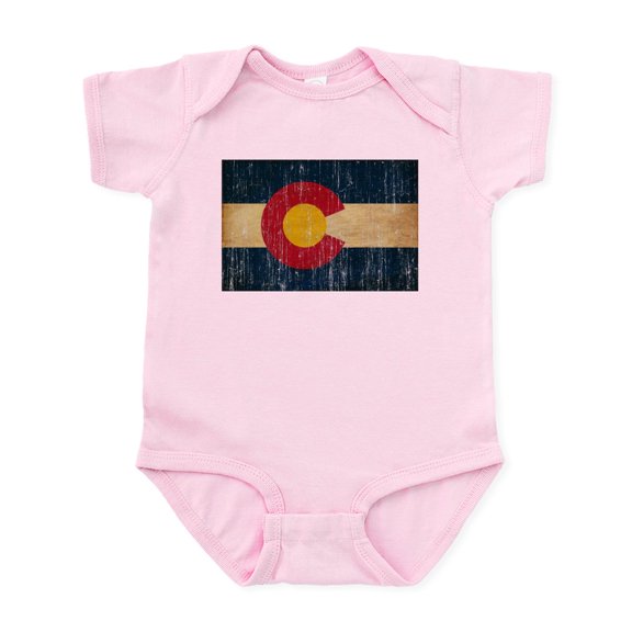 CafePress - Colorado Flag Infant Bodysuit - Baby Light Bodysuit, Size Newborn - 24 Months