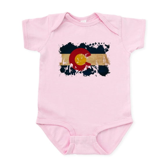 CafePress - Colorado Flag Infant Bodysuit - Baby Light Bodysuit, Size Newborn - 24 Months