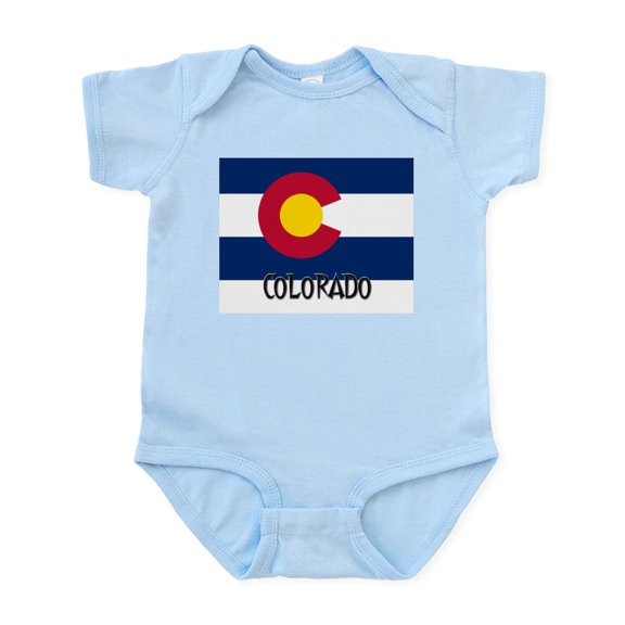 CafePress - Colorado Flag Infant Bodysuit - Baby Light Bodysuit, Size Newborn - 24 Months