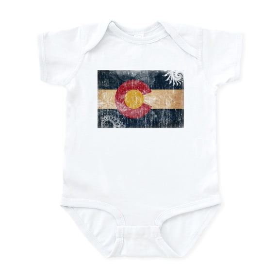 CafePress - Colorado Flag Infant Bodysuit - Baby Light Bodysuit, Size Newborn - 24 Months