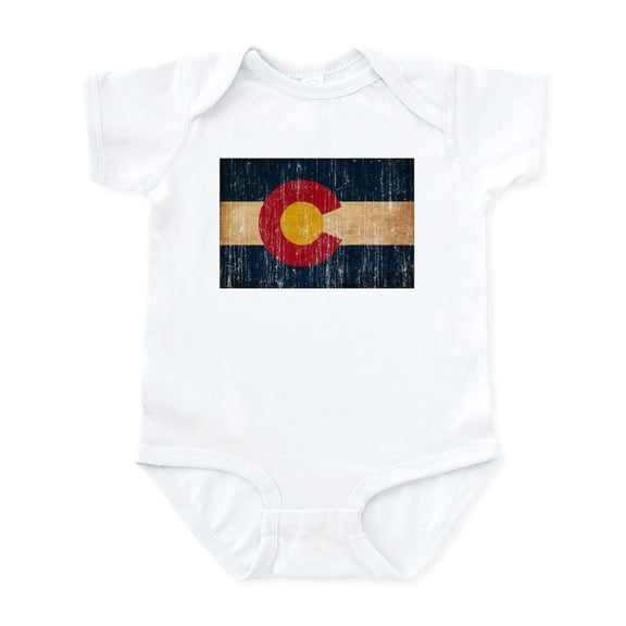 CafePress - Colorado Flag Infant Bodysuit - Baby Light Bodysuit, Size Newborn - 24 Months