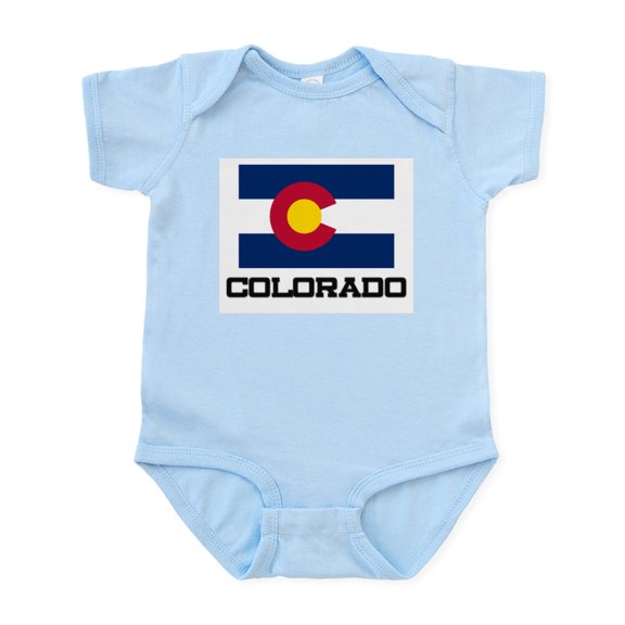 CafePress - Colorado Flag Infant Bodysuit - Baby Light Bodysuit, Size Newborn - 24 Months