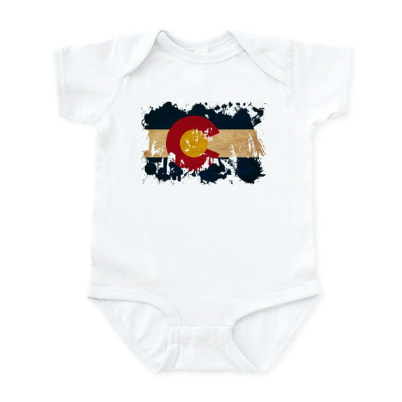CafePress - Colorado Flag Infant Bodysuit - Baby Light Bodysuit, Size Newborn - 24 Months