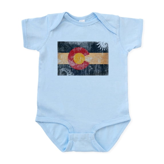 CafePress - Colorado Flag Infant Bodysuit - Baby Light Bodysuit, Size Newborn - 24 Months