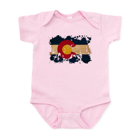 CafePress - Colorado Flag Infant Bodysuit - Baby Light Bodysuit, Size Newborn - 24 Months