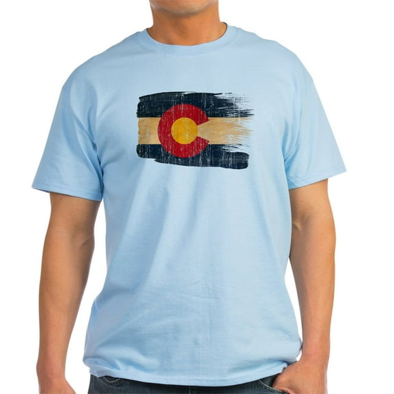CafePress - Colorado Flag Light T Shirt - Men's Classic Graphic T-Shirt