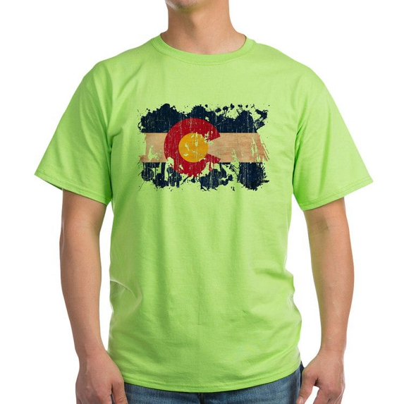 CafePress - Colorado Flag Light T Shirt - Light T-Shirt - CP