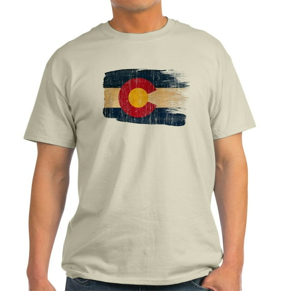 CafePress - Colorado Flag Light T Shirt - Men's Classic Graphic T-Shirt