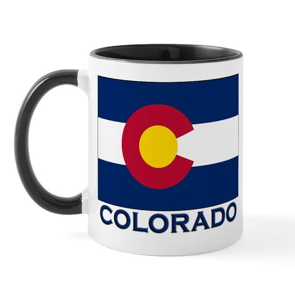 CafePress - Colorado Flag Merchandise Mug - 11 oz Ceramic Mug - Novelty Coffee Tea Cup