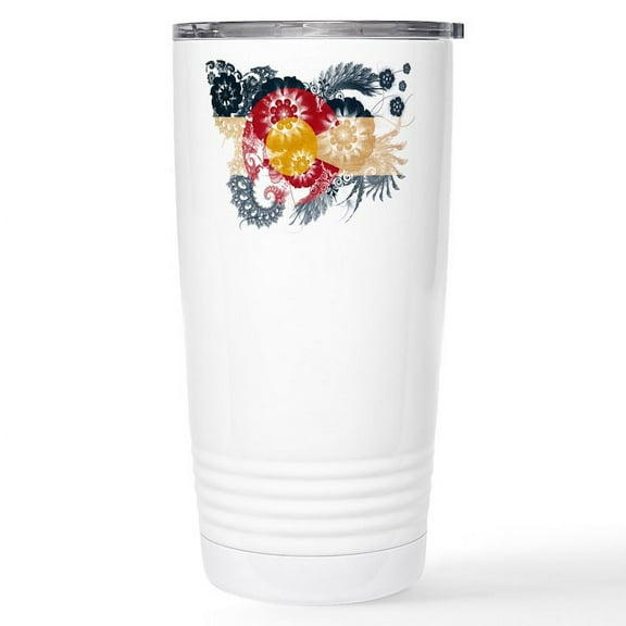 CafePress - Colorado Flag Stainless Steel Travel Mug - Insulated Stainless Steel Travel Tumbler 20 oz.