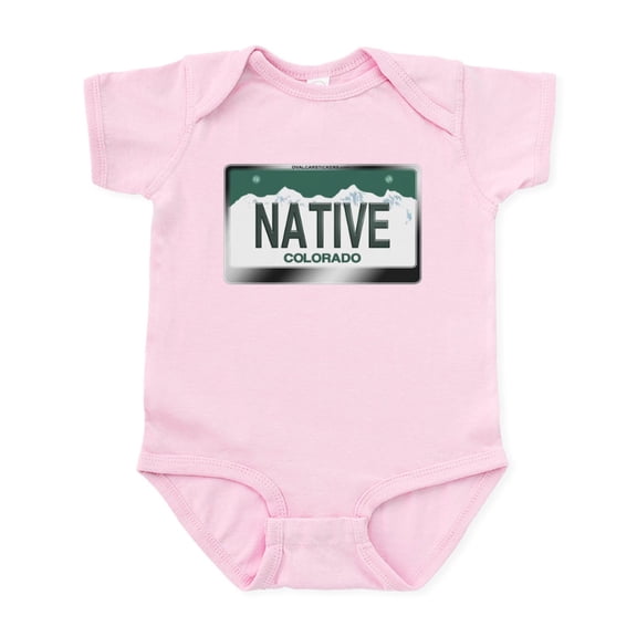 CafePress - Colorado_Licenseplates Native3 Body Suit - Baby Light Bodysuit, Size Newborn - 24 Months