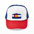 thumbnail image 1 of CafePress - Colorado Mountain Flag - Trucker Hat - Polyester Foam Front and Nylon Mesh Weave Back, 1 of 10