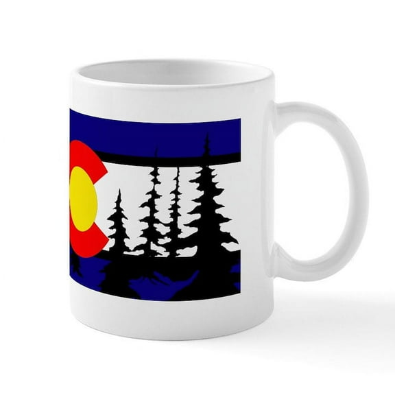 CafePress - Colorado Mug - 11 oz Ceramic Mug - Novelty Coffee Tea Cup
