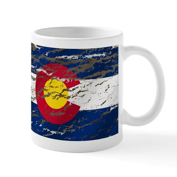 CafePress - Colorado Retro Wash Flag Mug Mugs - 11 oz Ceramic Mug - Novelty Coffee Tea Cup