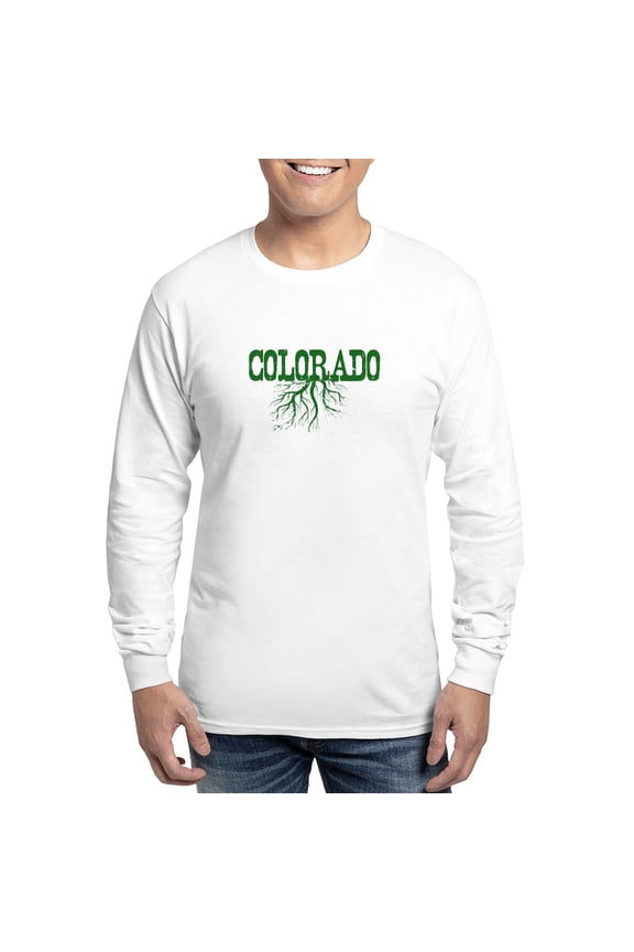 - Colorado Roots Long Sleeve T Shirt - Unisex Cotton Long Sleeve T-Shirt