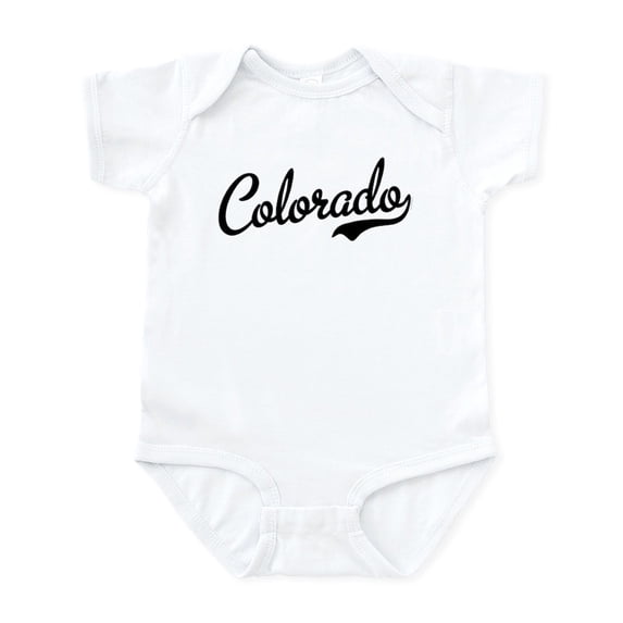 CafePress - Colorado Script Black Infant Bodysuit - Baby Light Bodysuit, Size Newborn - 24 Months