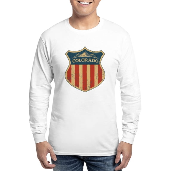 CafePress - Colorado Shield Long Sleeve T Shirt - Unisex Cotton Long Sleeve T-Shirt
