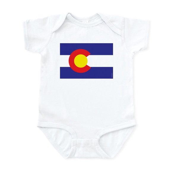 CafePress - Colorado State Flag Body Suit - Baby Light Bodysuit, Size Newborn - 24 Months