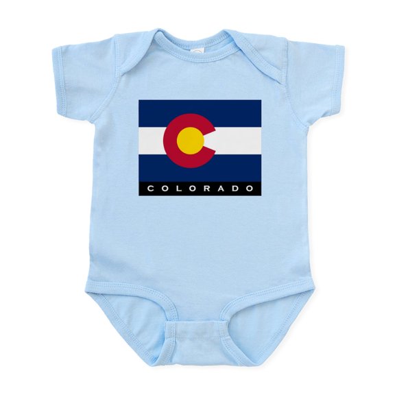 CafePress - Colorado State Flag Infant Bodysuit - Baby Light Bodysuit, Size Newborn - 24 Months