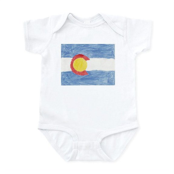 CafePress - Colorado State Flag Infant Bodysuit - Baby Light Bodysuit, Size Newborn - 24 Months