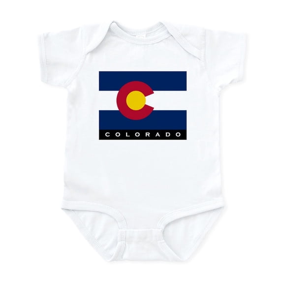 CafePress - Colorado State Flag Infant Bodysuit - Baby Light Bodysuit, Size Newborn - 24 Months