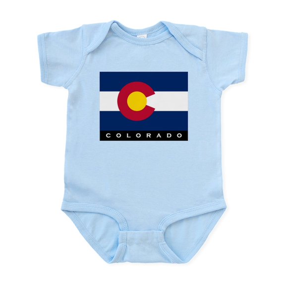 CafePress - Colorado State Flag Infant Bodysuit - Baby Light Bodysuit, Size Newborn - 24 Months