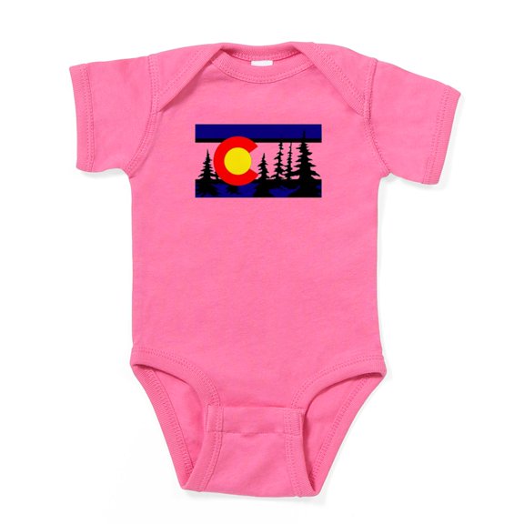 CafePress - Colorado Tree Silhouette - Cute Infant Bodysuit Baby Romper - Size Newborn - 24 Months