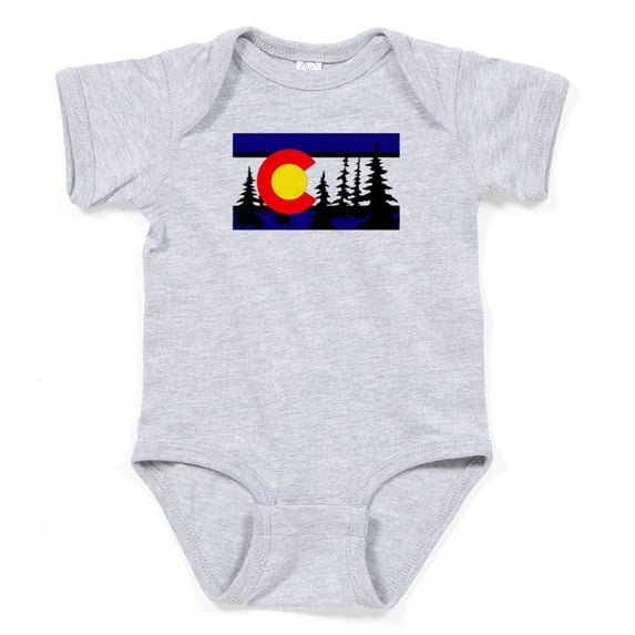 CafePress - Colorado Tree Silhouette - Cute Infant Bodysuit Baby Romper - Size Newborn - 24 Months