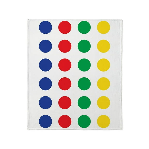 CafePress - Colored Dots Throw Blanket - Soft Fleece Throw Blanket, 50"x60" for All Ages