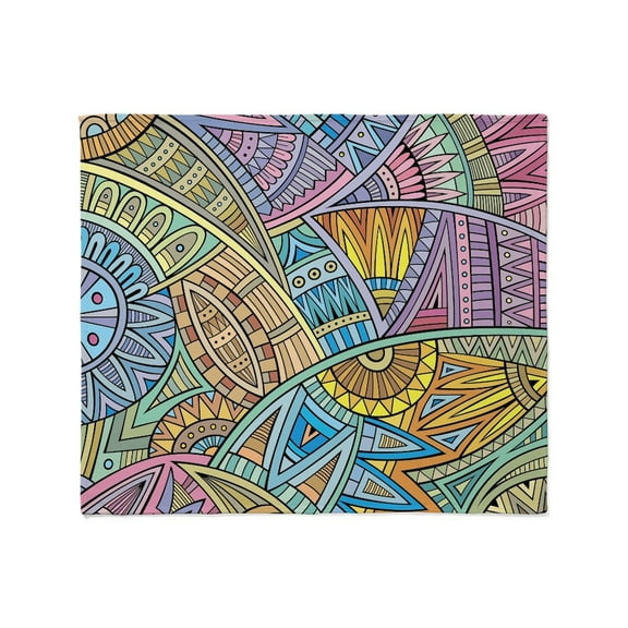 CafePress - Colorful Abstract Throw Blanket - Soft Fleece Throw Blanket, 50"x60" for All Ages
