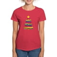 thumbnail image 1 of CafePress - Colorful Christmas Tree T Shirt - Women's Traditional Fit Dark T-Shirt, 1 of 4