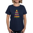 thumbnail image 1 of CafePress - Colorful Christmas Tree T Shirt - Women's Traditional Fit Dark T-Shirt, 1 of 4