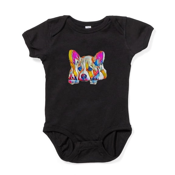 CafePress - Colorful Corgi Puppy Body Suit - Cute Infant Bodysuit Baby Romper - Size Newborn - 24 Months
