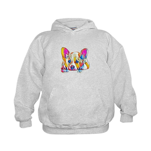 CafePress - Colorful Corgi Puppy Sweatshirt - Kids Hooded Sweatshirt, Classic Hoodie