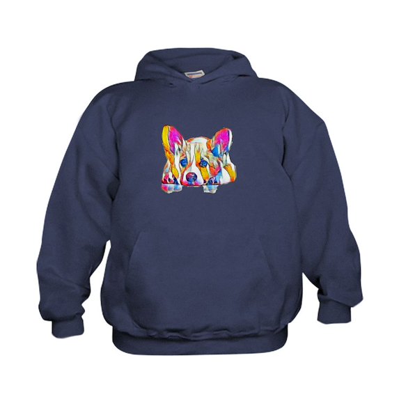 CafePress - Colorful Corgi Puppy Sweatshirt - Kids Hooded Sweatshirt, Classic Hoodie