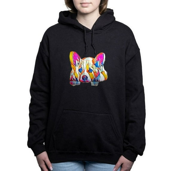 CafePress - Colorful Corgi Puppy Sweatshirt - Pullover Hoodie, Classic & Comfortable Hooded Sweatshirt