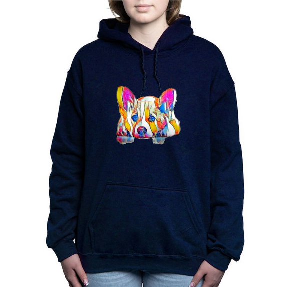 CafePress - Colorful Corgi Puppy Sweatshirt - Pullover Hoodie, Classic & Comfortable Hooded Sweatshirt