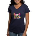 thumbnail image 1 of CafePress - Colorful Corgi Puppy T Shirt - Women's V-Neck Dark T-Shirt, 1 of 4