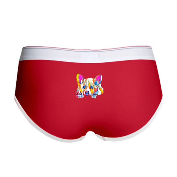 CafePress - Colorful Corgi Puppy Women's Boy Brief - Women's Novelty Briefs, Size S-XL