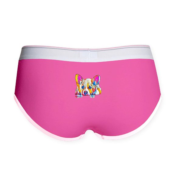 CafePress - Colorful Corgi Puppy Women's Boy Brief - Women's Novelty Briefs, Size S-XL