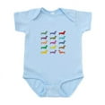 thumbnail image 1 of CafePress - Colorful Dachshunds Body Suit - Baby Light Bodysuit, Size Newborn - 24 Months, 1 of 4