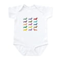 thumbnail image 1 of CafePress - Colorful Dachshunds Body Suit - Baby Light Bodysuit, Size Newborn - 24 Months, 1 of 4