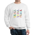 thumbnail image 1 of CafePress - Colorful Dachshunds Sweatshirt - Crew Neck Sweatshirt, 1 of 4