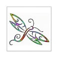 thumbnail image 1 of CafePress - Colorful Dragonfly Sticker - Square Sticker 3" x 3", 1 of 1