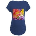 thumbnail image 1 of CafePress - Colorful Flowers Maternity T Shirt - Maternity Dark T-Shirt, 1 of 3