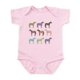 thumbnail image 1 of CafePress - Colorful Horse Pattern Body Suit - Baby Light Bodysuit, Size Newborn - 24 Months, 1 of 4