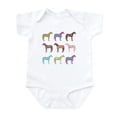 thumbnail image 1 of CafePress - Colorful Horse Pattern Body Suit - Baby Light Bodysuit, Size Newborn - 24 Months, 1 of 4