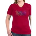 thumbnail image 1 of CafePress - Colorful Pentacle Women's V Neck T Shirt - Women's V-Neck Dark T-Shirt, 1 of 1