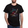 thumbnail image 1 of CafePress - Colorful Trombones Dark T Shirt - Men's Classic Graphic Cotton T-Shirt, 1 of 4