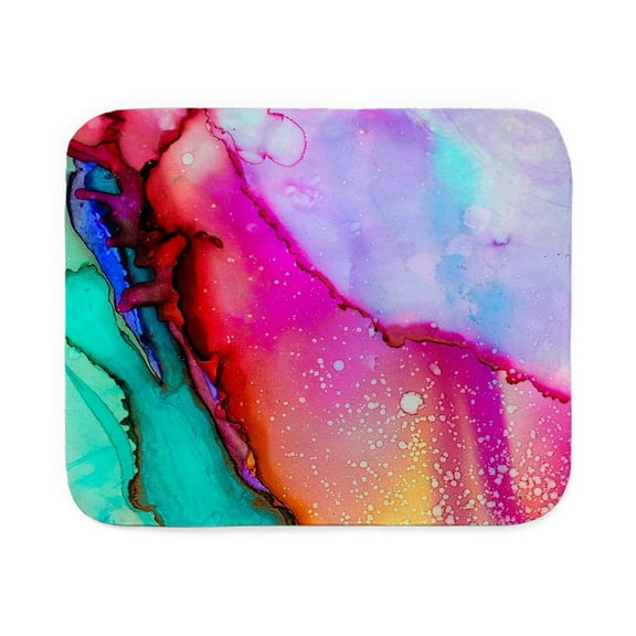 CafePress - Colorful Watercolor Pa - Sherpa Fleece Throw Blanket 60" x 50"